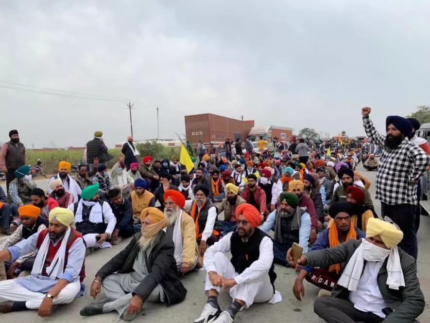 Farmers protest