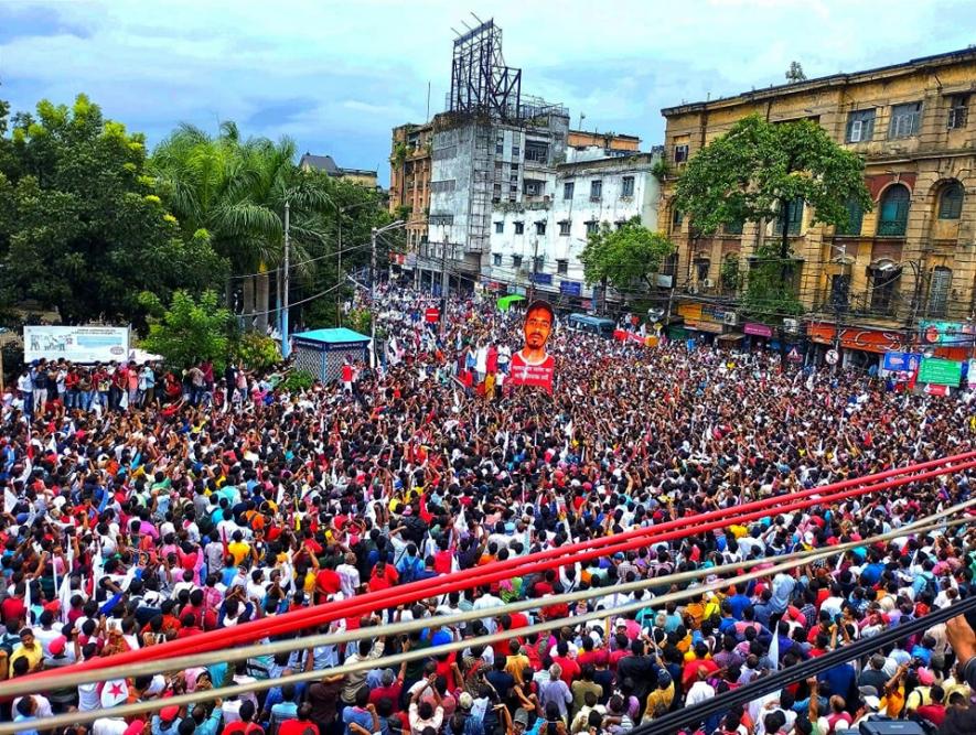 /bengal-DYFI-SFI-mega-insaf-rally-pledge-fight-peace-justice