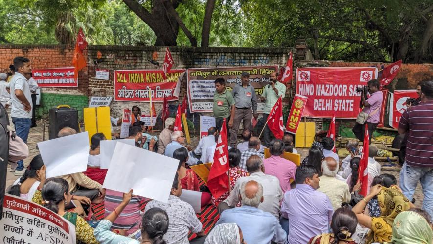 Protest against Manipur Violence